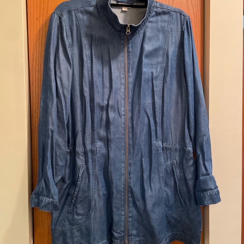 J. Jill Dark Blue Jean Jacket